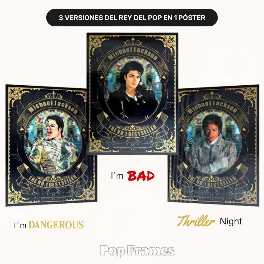 Póster 3D del Rey del Pop